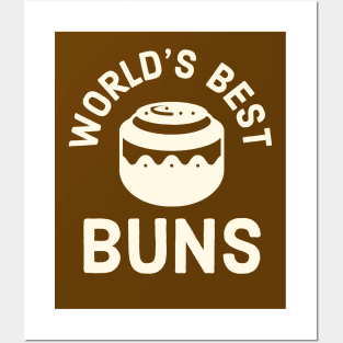 Cinnamon Roll Pastry Chef World's Best Buns for Girls Posters and Art